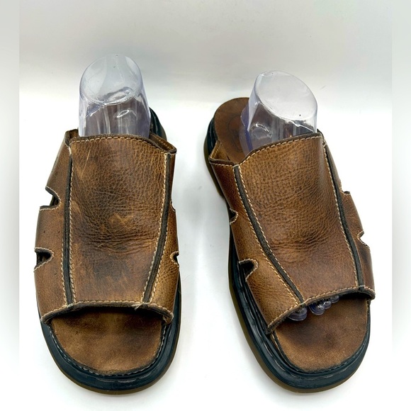 Rare Vintage 90's Dr. Martens Platform Slides
Brown Leather Sandals Size 13 Y2K - Picture 7 of 15